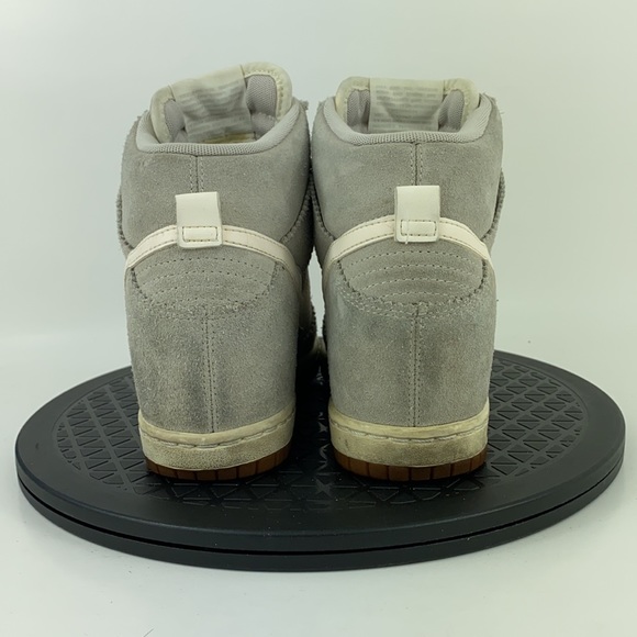 Nike Dunk Sky Hi Gray Hidden Wedge High Top Suede 528899-003 Women's Size 7 - Picture 6 of 12